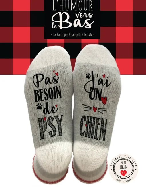 Bas de laine - pas besoin de psy j'ai un chien #269