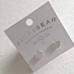 Boucles d'oreilles "Éclipse Totale du Coeur" argent