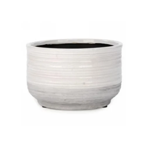 Cache-pot 2 tons craquelé