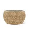 Cache-pot de taille basse recouvert de jute