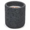Chandelle texturée gris foncé