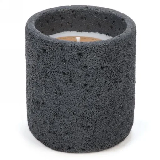 Chandelle texturée gris foncé