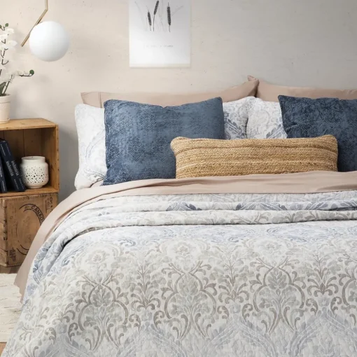 Courtepointe à motifs Damask Cannoli