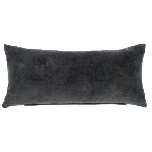 Coussin velours Vera graphite