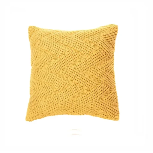 Coussin Zig Zag jaune par Brunelli