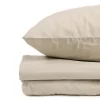 Ens. Draps coton lavé Crème