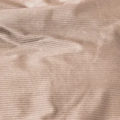 Housse de couette en velours côtelé taupe Coffee