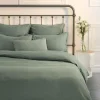 Housse de couette Linen sauge par Brunelli