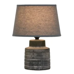 Lampe de table grise