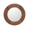 Miroir rond Brun