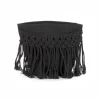 Panier noir avec franges