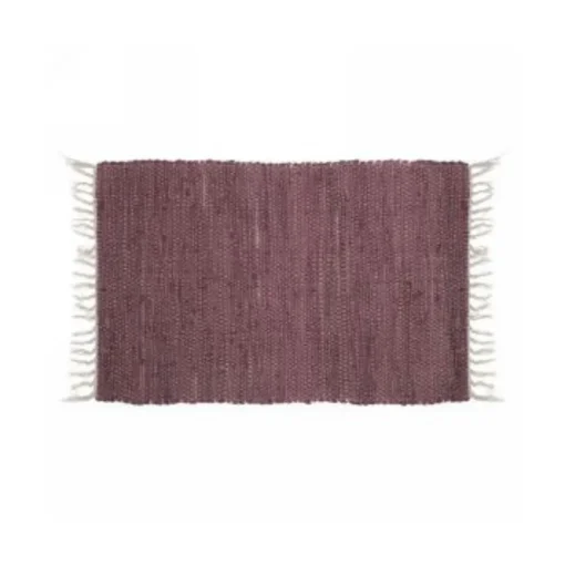 Tapis avec franges Prune