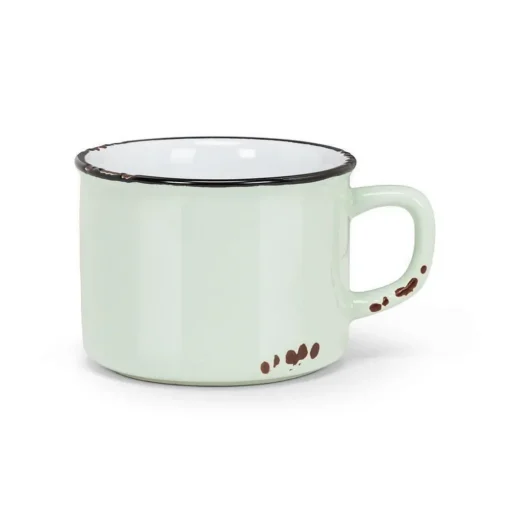 Tasse à cappuccino Enamel menthe